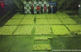 Droga incautada por la Armada.