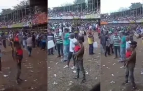 Hombre en corralejas en Antioquia.