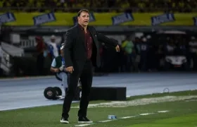 El técnico de la Selección Colombia, Néstor Lorenzo.