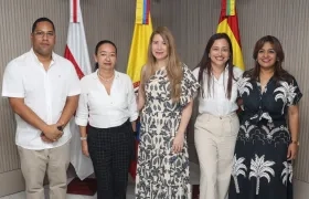 Leyton Barrios (esquina izquierda) asumirá el cargo departamental. 