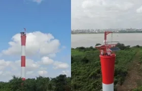 Torre instalada por la Dimar. 