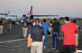 El grupo de migrantes colombianos expulsados de Panamá