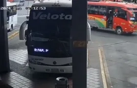 Accidente en la Terminal de Transporte de Bogotá. 