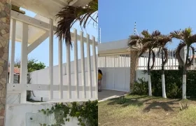 Por esta zona de las rejas que violentaron ingresaron los ladrones a la cabaña. 