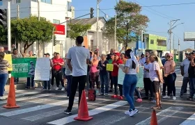 Habitantes del barrio Chiquinquirá de Barranquilla.
