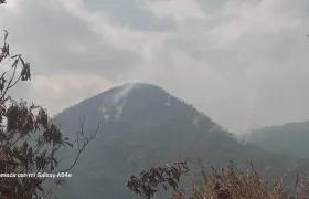 Incendios en la parte alta del río Fundación.
