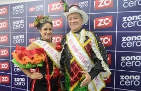 Laura Cabas Pinedo y Gustavo Peñaranda, Reyes del Carnaval de Barranquilla en Tampa.
