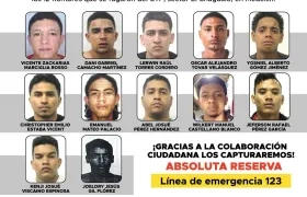 Cartel de los reclusos fugados. 