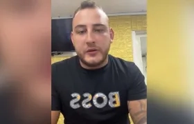 Sebastián Arenas, seguidor del Atlético Nacional que insultó al técnico Jhon Bodmer. 