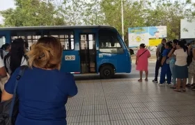 Los buses del TPC en la Estación Joe Arroyo