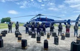 El cargamento de cocaína incautado