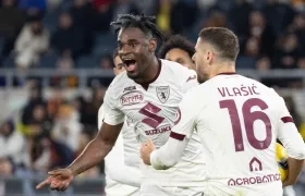 Duván Zapata llegó a 9 goles en la Serie A con el Torino. 