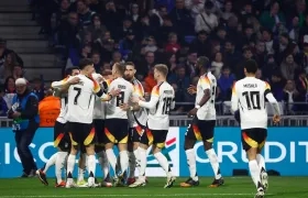 La celebración del equipo alemán.