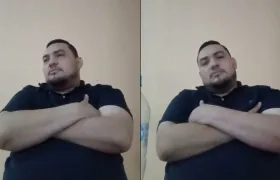 Andrés Antonio Robles Bohórquez durante la audiencia virtual de legalización de captura. 