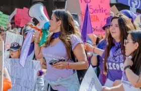 Marcha Día de la mujer.