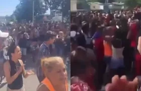 Imágenes de la protesta.