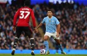 Rodri quedó quinto en el último Balón de Oro.