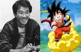 Akira Toriyama y Gokú.