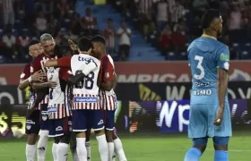 Celebración del equipo tiburón. 