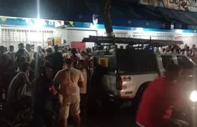 Una patriulla trasladó al comerciante al Hospital Universidad del Norte