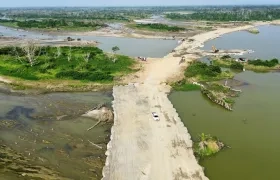 Así quedó 'Caregato' tras el cierre del boquete por parte de la UNGRD