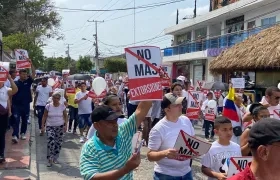 Marcha contra la extorsión. 