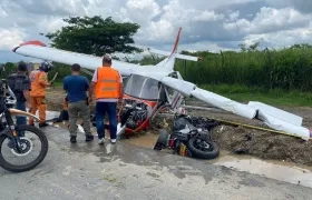 Accidente cerca del aeropuerto Santa Ana en Cartago. 