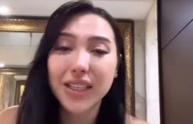 Aida Victoria Merlano durante la transmisión.