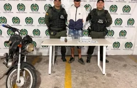 Presunto extorsionista de 'Los Costeños'. 