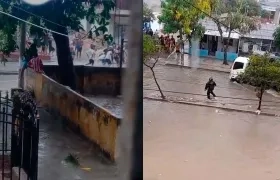 Ocurrió en medio de unos aguaceros. 