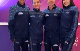 Mateo Romero, Lorena Arenas, Laura Chalarca y Cesar Herrera.