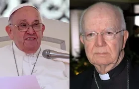 Papa Francisco y el cardenal Pedro Rubiano.