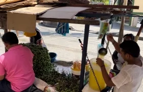 Trabajadores informales en Barranquilla. 