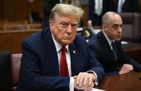 Donald Trump en el juicio.