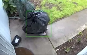 El dueño del paquete revisó las cámaras de seguridad y se dio cuenta que había sido robado.