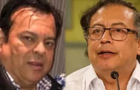 El empresario Euclides Torres y el presidente Gustavo Petro