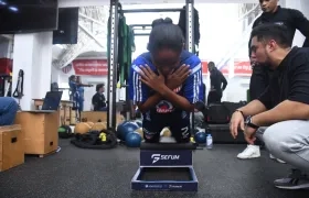 Las pruebas a las jugadoras del Junior femenino se cumplieron en la sede Adelita de Char. 