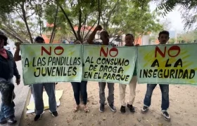 Habitantes del barrio La Arboleda, Soledad.