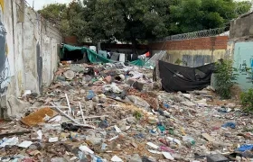 Lote abandonado en el barrio San José.