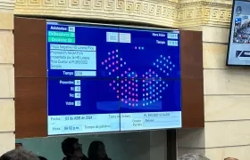 La votación en la plenaria para que no sea archivada la Reforma Pensional