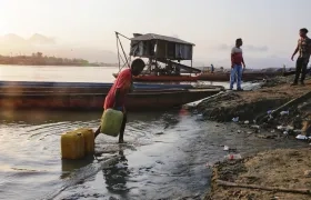 Varias poblaciones ribereñas del Magdalena están golpeadas por la intensa sequía de 'El Niño'