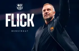 El anuncio oficial del fichaje de Hansi Flick por el Barcelona.