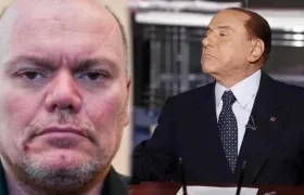 Marco Di Nunzio y Silvio Berlusconi.