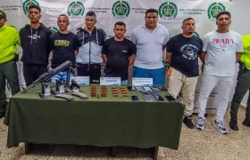 Los siete capturados, según la Policía, serían presuntos integrantes del 'Clan del Golfo'. 