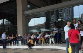 Los docentes de Barranquilla y el Atlántico en la Fiduprevisora.