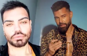 Fran Mariano y Ricky Martin.