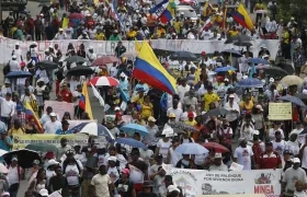 Marcha en Bogotá.