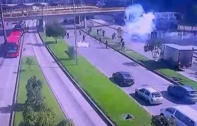 Disturbios en Bogotá después de marchas