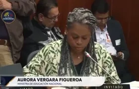 La ministra de Educación, Aurora Vergara