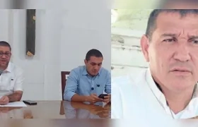 El presbítero Jesús Antonio Orozco Pabón y el abogado Diego Duque Zuluaga 